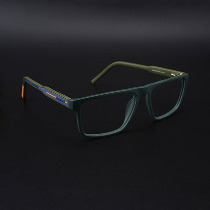 Eyejack Rush Green Square Eyeglasses for Men & Women (1007CL700-C6)