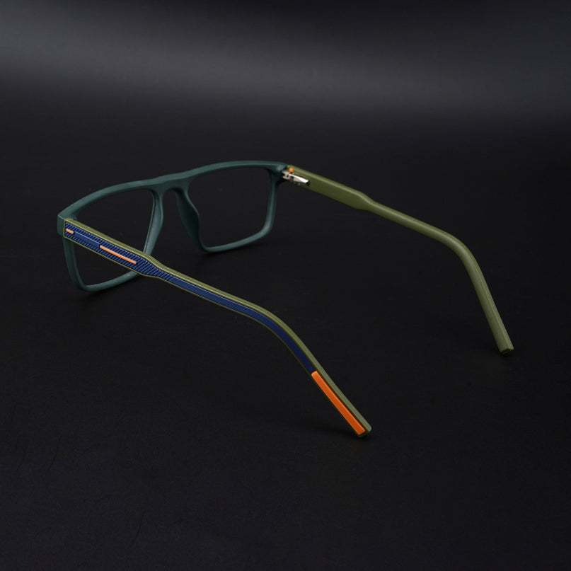 Eyejack Rush Green Square Eyeglasses for Men & Women (1007CL700-C6)