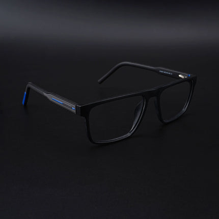 Eyejack Rush Matt Black Square Eyeglasses for Men & Women (1007CL701-C7)