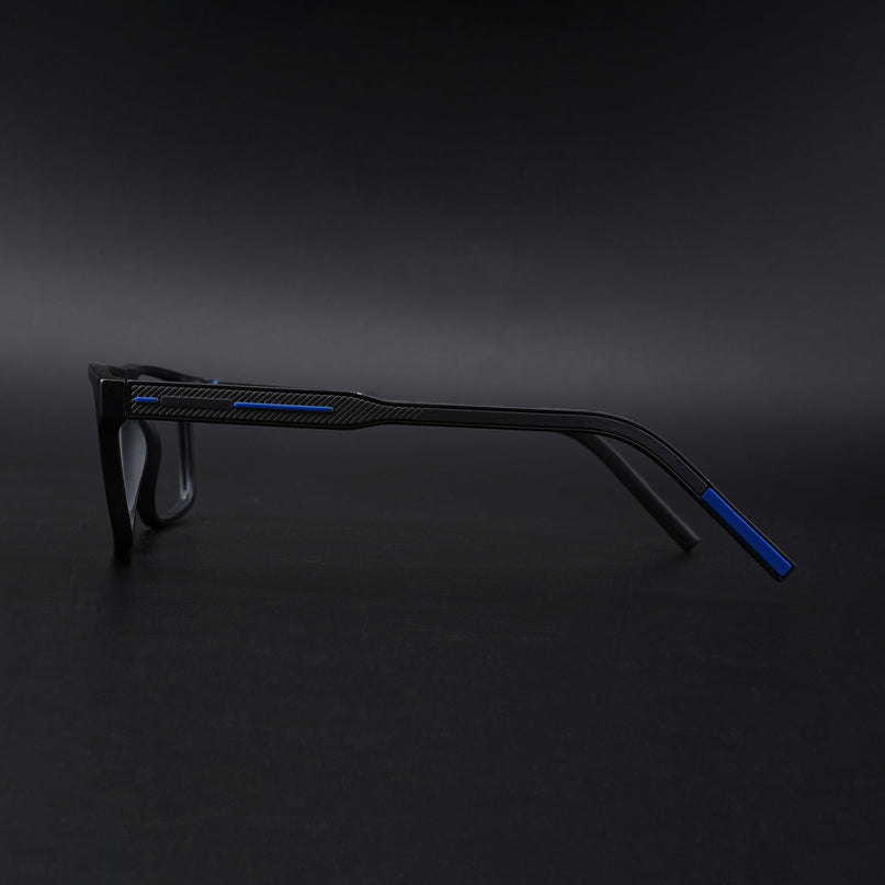 Eyejack Rush Matt Black Square Eyeglasses for Men & Women (1007CL701-C7)