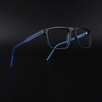 Eyejack Rush Navy Blue Square Eyeglasses for Men & Women (1007CL702-C8)