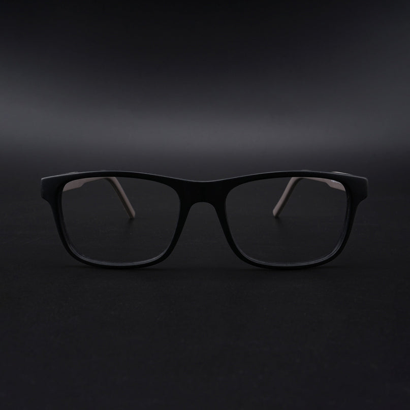 Eyejack Rush Matt Black Square Eyeglasses for Men & Women (1008CL705-C1)