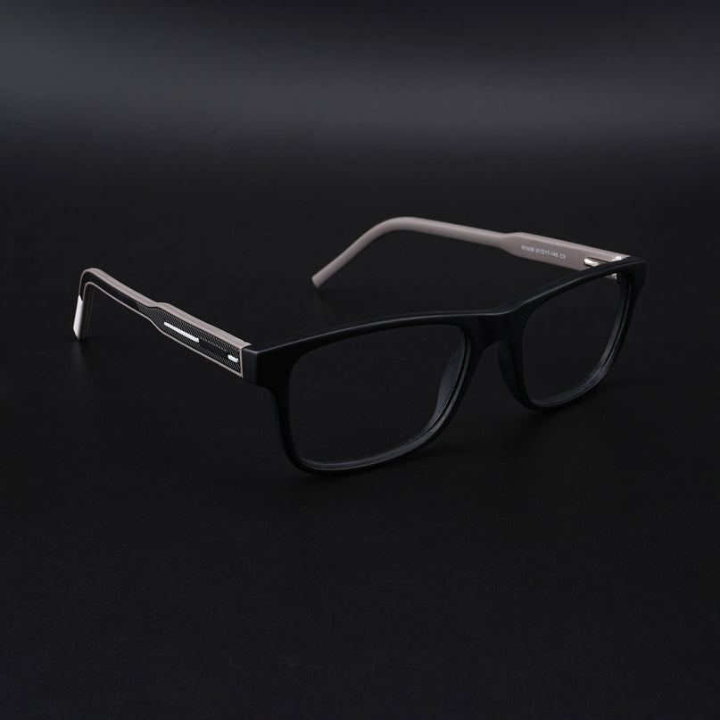 Eyejack Rush Matt Black Square Eyeglasses for Men & Women (1008CL705-C1)
