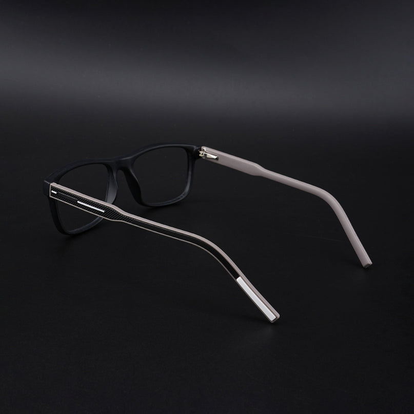 Eyejack Rush Matt Black Square Eyeglasses for Men & Women (1008CL705-C1)