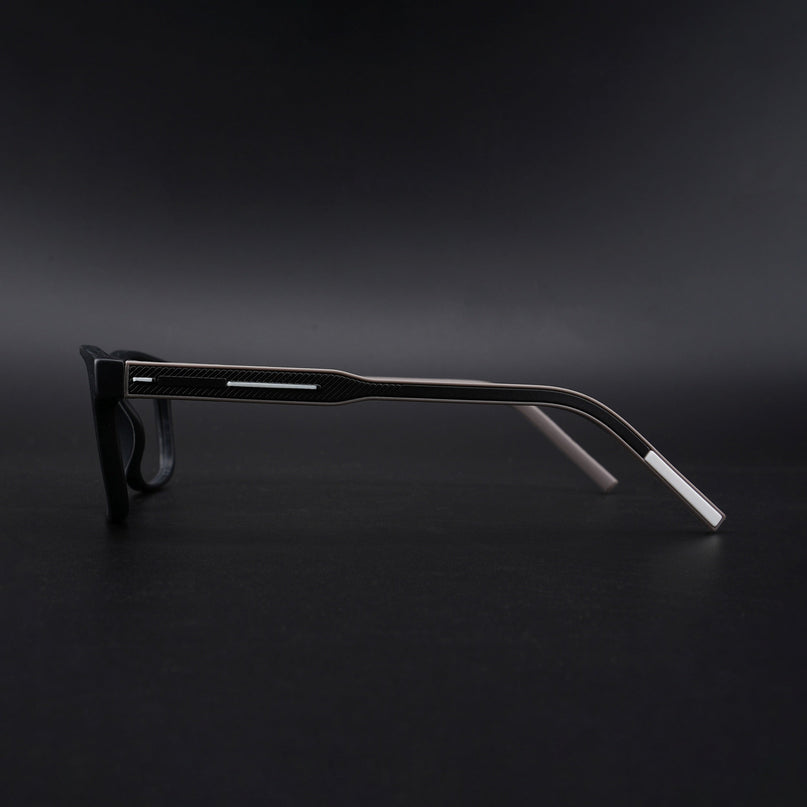 Eyejack Rush Matt Black Square Eyeglasses for Men & Women (1008CL705-C1)