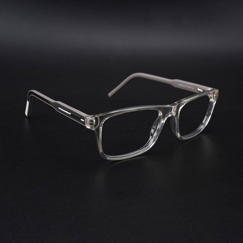 Eyejack Rush Transparent Square Eyeglasses for Men & Women (1008CL706-C2)