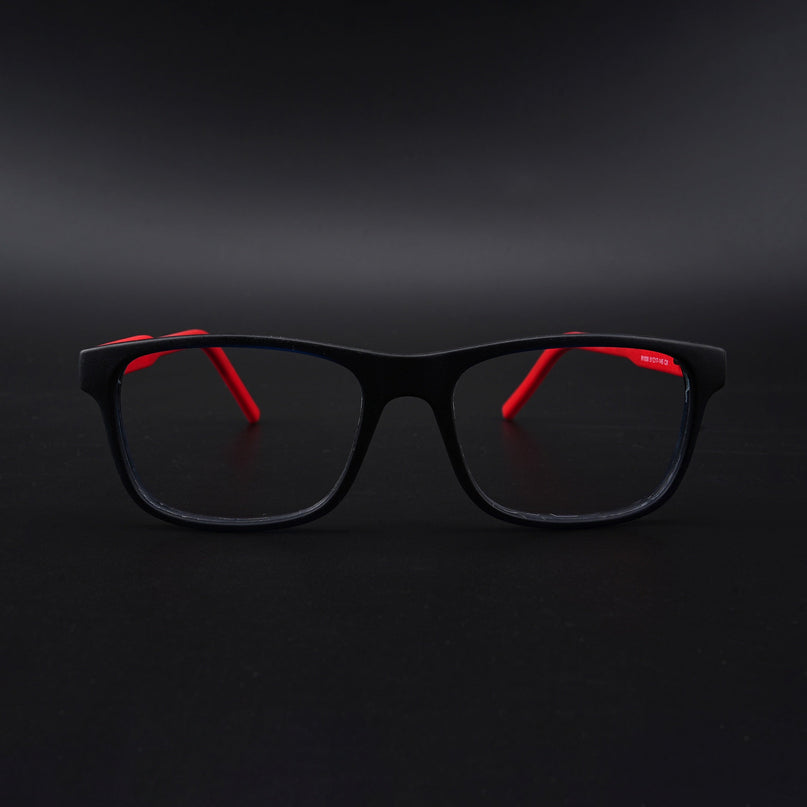 Eyejack Rush Navy Blue Square Eyeglasses for Men & Women (1008CL707-C3)