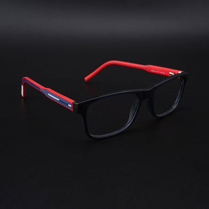 Eyejack Rush Navy Blue Square Eyeglasses for Men & Women (1008CL707-C3)