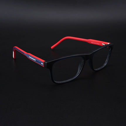 Eyejack Rush Navy Blue Square Eyeglasses for Men & Women (1008CL707-C3)