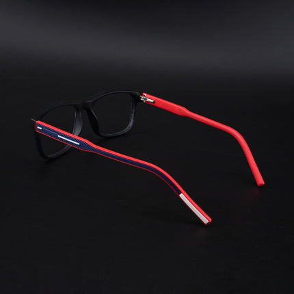 Eyejack Rush Navy Blue Square Eyeglasses for Men & Women (1008CL707-C3)