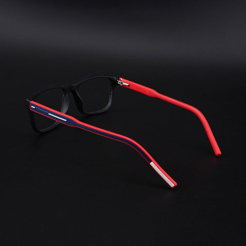 Eyejack Rush Navy Blue Square Eyeglasses for Men & Women (1008CL707-C3)