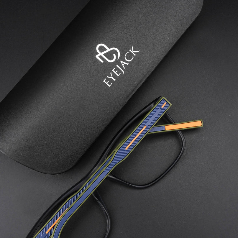 Eyejack Rush Matt Black Square Eyeglasses for Men & Women (1008CL709-C5)