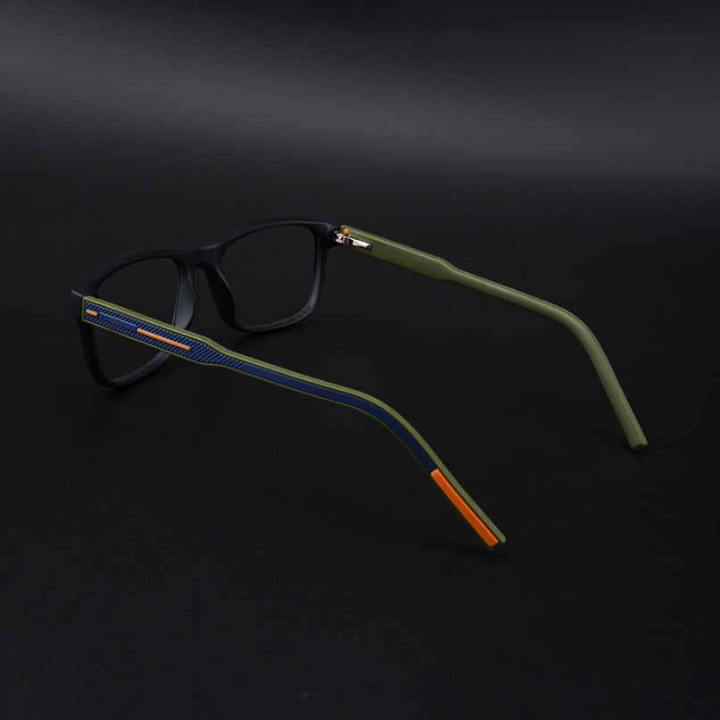 Eyejack Rush Matt Black Square Eyeglasses for Men & Women (1008CL709-C5)
