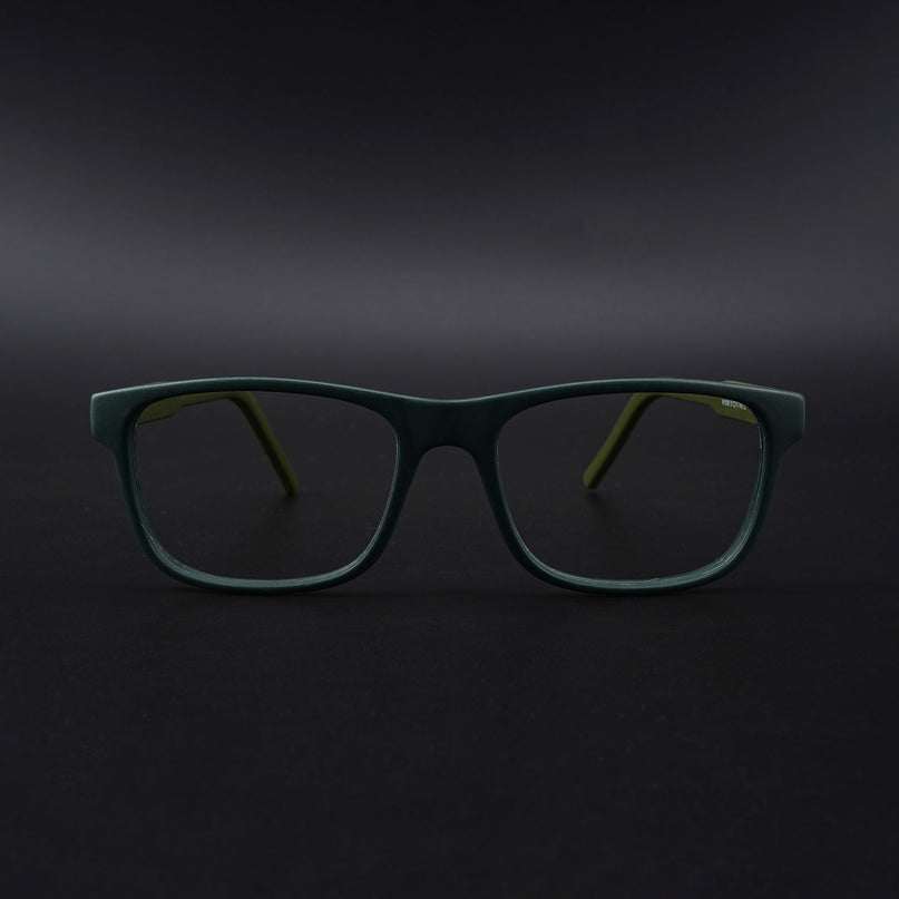Eyejack Rush Green Square Eyeglasses for Men & Women (1008CL710-C6)