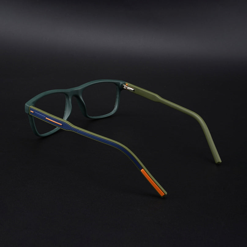 Eyejack Rush Green Square Eyeglasses for Men & Women (1008CL710-C6)