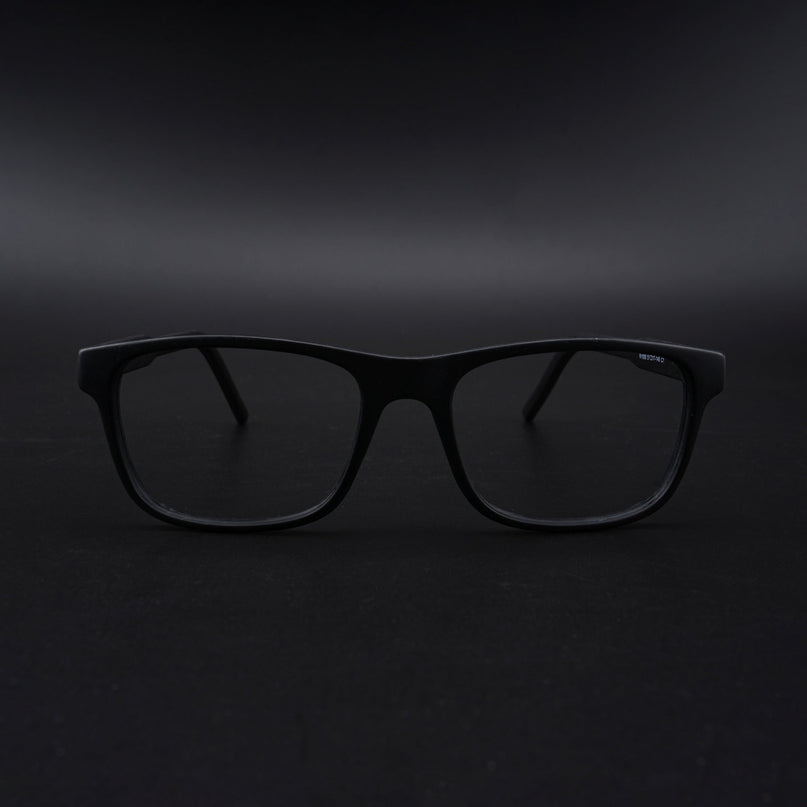 Eyejack Rush Matt Black Square Eyeglasses for Men & Women (1008CL711-C7)