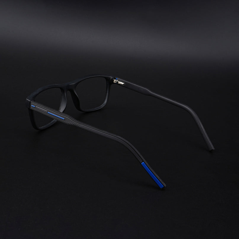 Eyejack Rush Matt Black Square Eyeglasses for Men & Women (1008CL711-C7)
