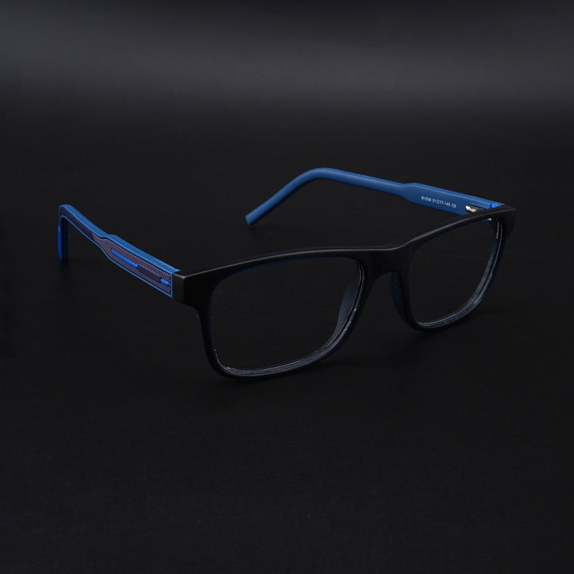 Eyejack Rush Navy Blue Square Eyeglasses for Men & Women (1008CL712-C8)