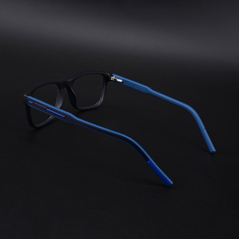Eyejack Rush Navy Blue Square Eyeglasses for Men & Women (1008CL712-C8)