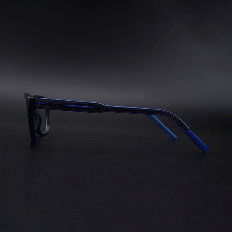 Eyejack Rush Navy Blue Square Eyeglasses for Men & Women (1008CL712-C8)