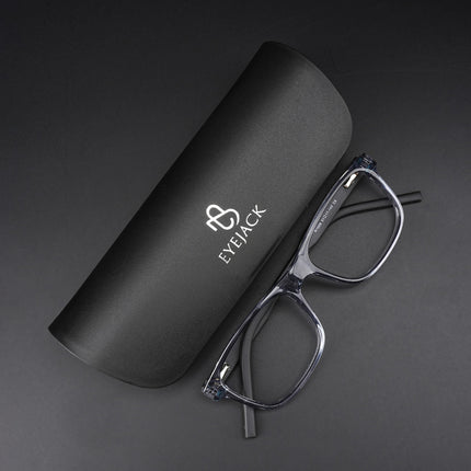 Eyejack Rush Grey Square Eyeglasses for Men & Women (1008CL713-C9)