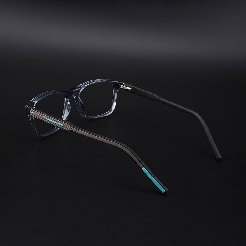 Eyejack Rush Grey Square Eyeglasses for Men & Women (1008CL713-C9)