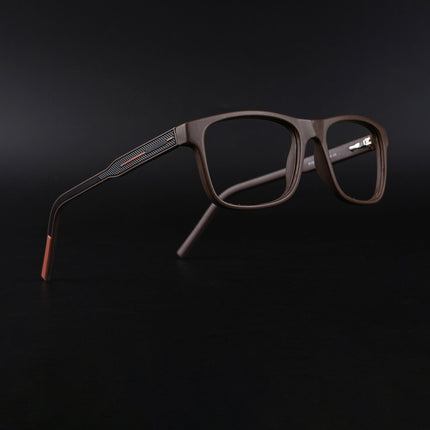 Eyejack Rush Matt Brown Square Eyeglasses for Men & Women (1008CL714-C10)
