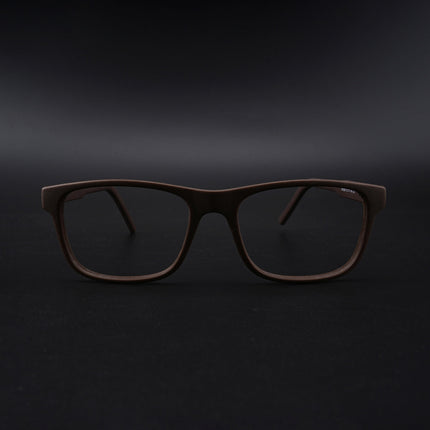 Eyejack Rush Matt Brown Square Eyeglasses for Men & Women (1008CL714-C10)