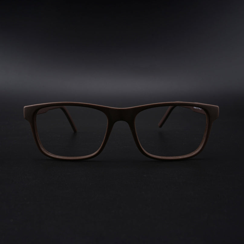 Eyejack Rush Matt Brown Square Eyeglasses for Men & Women (1008CL714-C10)