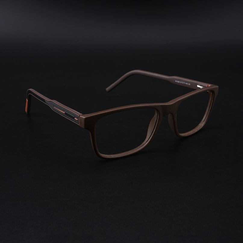 Eyejack Rush Matt Brown Square Eyeglasses for Men & Women (1008CL714-C10)
