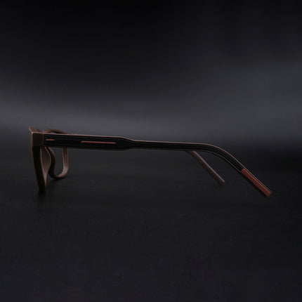 Eyejack Rush Matt Brown Square Eyeglasses for Men & Women (1008CL714-C10)