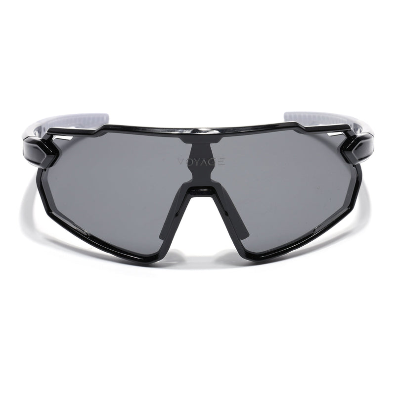 Wrap Around Polarized Sunglasses for Kids (Black Lens | Black Frame - SLPMG7197)