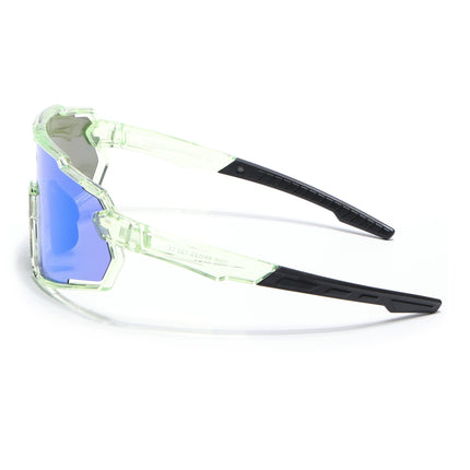 Wrap Around Polarized Sunglasses for Kids (Multicolor Lens | Green Frame - SLPMG7200)