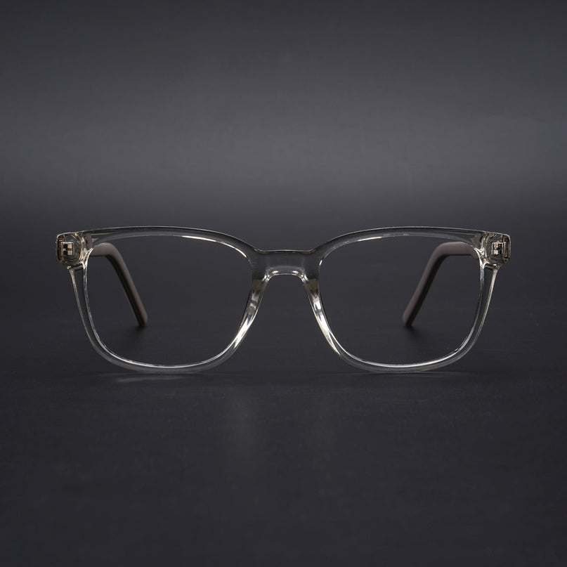 Eyejack Rush Transparent Square Eyeglasses for Men & Women (1009CL716-C2)