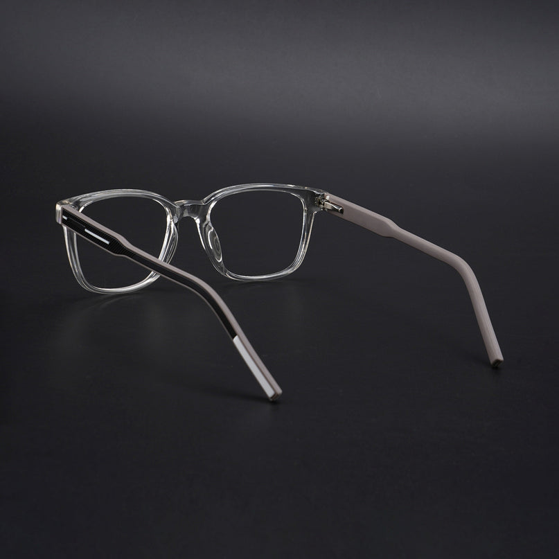 Eyejack Rush Transparent Square Eyeglasses for Men & Women (1009CL716-C2)