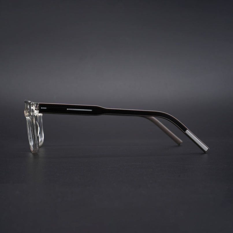 Eyejack Rush Transparent Square Eyeglasses for Men & Women (1009CL716-C2)