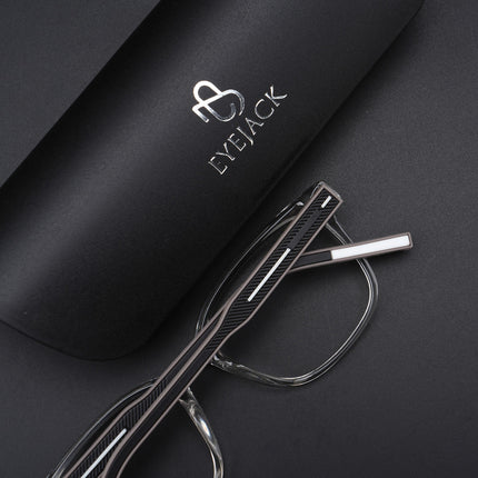Eyejack Rush Transparent Square Eyeglasses for Men & Women (1009CL716-C2)