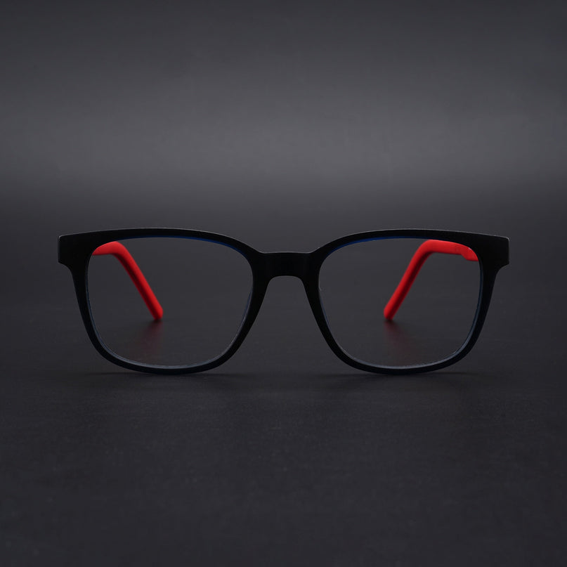 Eyejack Rush Navy Blue Square Eyeglasses for Men & Women (1009CL717-C3)
