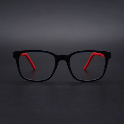 Eyejack Rush Navy Blue Square Eyeglasses for Men & Women (1009CL717-C3)