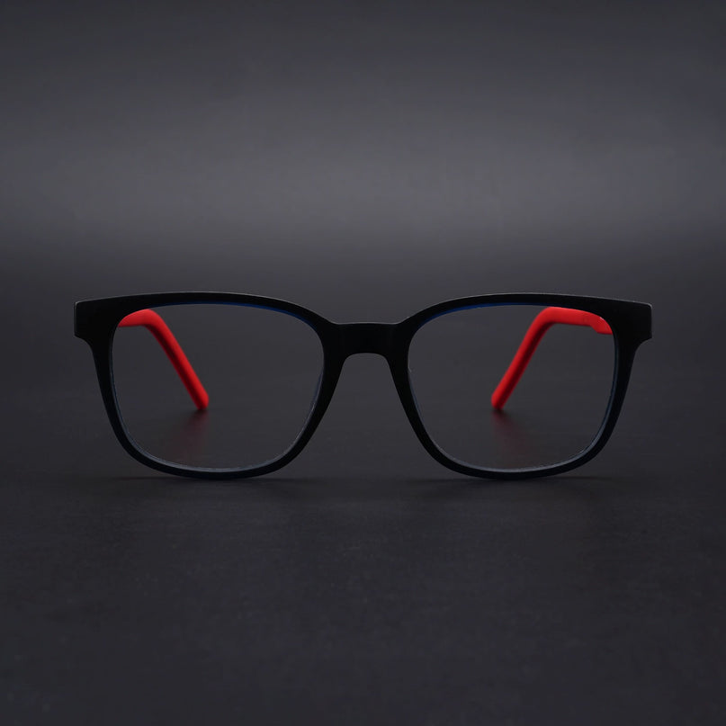Eyejack Rush Navy Blue Square Eyeglasses for Men & Women (1009CL717-C3)