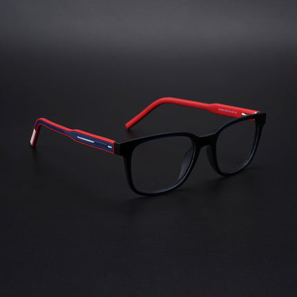 Eyejack Rush Navy Blue Square Eyeglasses for Men & Women (1009CL717-C3)