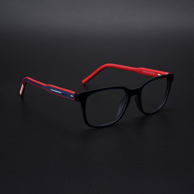 Eyejack Rush Navy Blue Square Eyeglasses for Men & Women (1009CL717-C3)