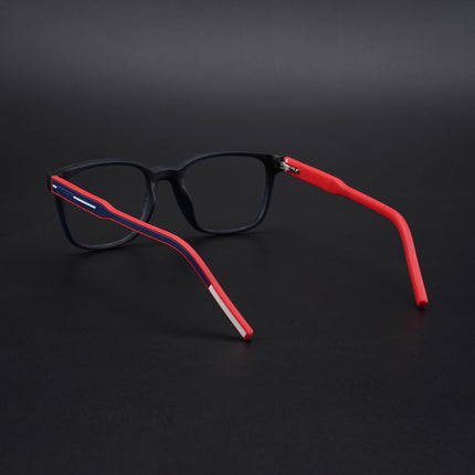 Eyejack Rush Navy Blue Square Eyeglasses for Men & Women (1009CL717-C3)