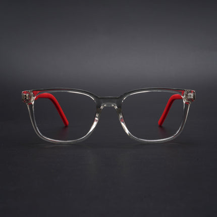 Eyejack Rush Transparent Square Eyeglasses for Men & Women (1009CL718-C4)