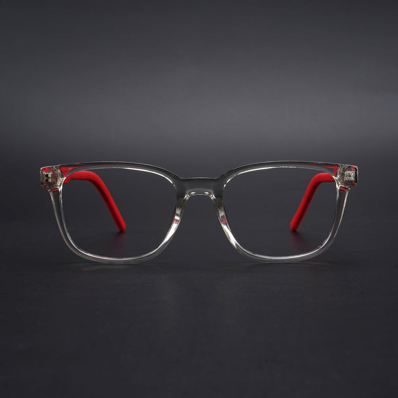 Eyejack Rush Transparent Square Eyeglasses for Men & Women (1009CL718-C4)