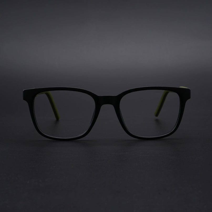 Eyejack Rush Matt Black Square Eyeglasses for Men & Women (1009CL719-C5)