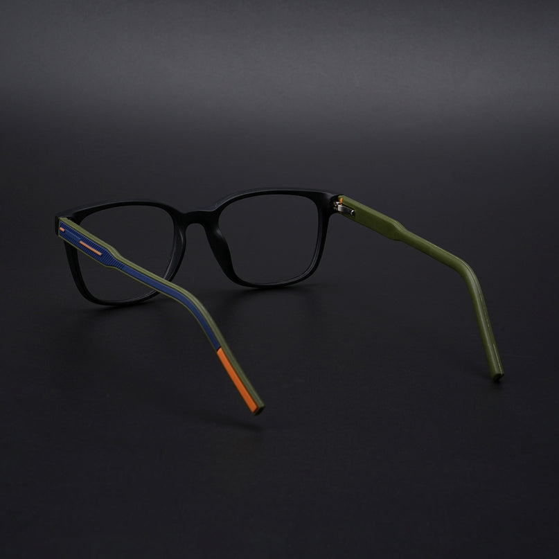 Eyejack Rush Matt Black Square Eyeglasses for Men & Women (1009CL719-C5)