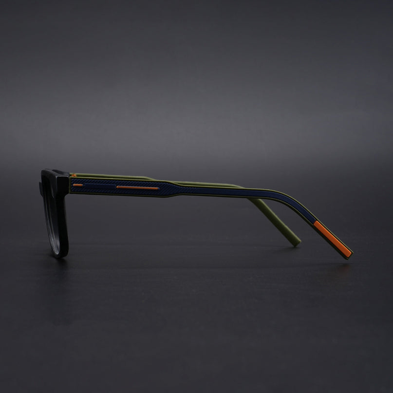 Eyejack Rush Matt Black Square Eyeglasses for Men & Women (1009CL719-C5)