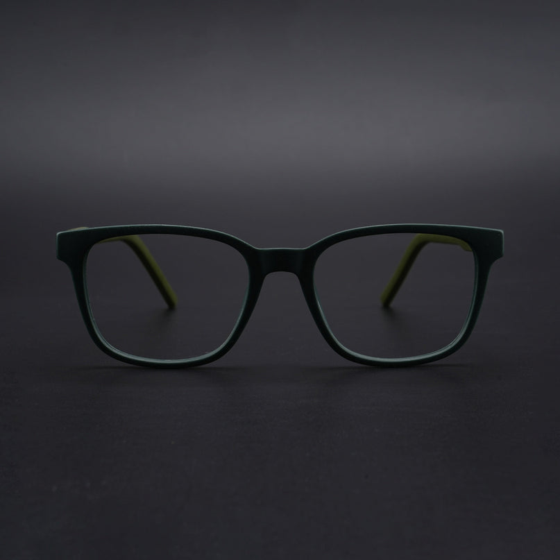Eyejack Rush Green Square Eyeglasses for Men & Women (1009CL720-C6)