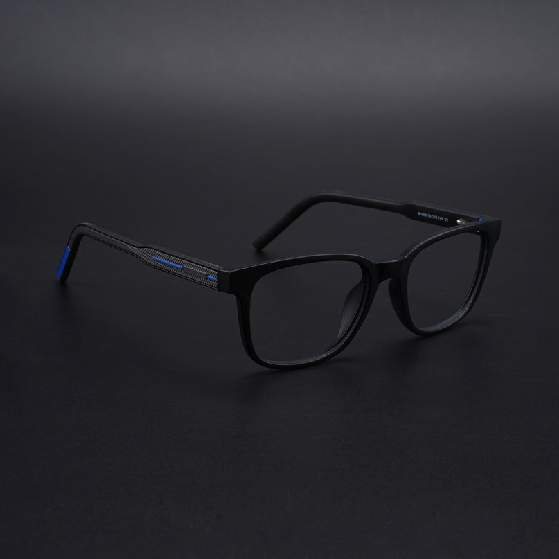 Eyejack Rush Matt Black Square Eyeglasses for Men & Women (1009CL721-C7)